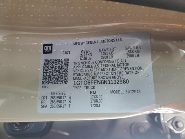 1GTG6FEN8N1132980 GMC Canyon At4