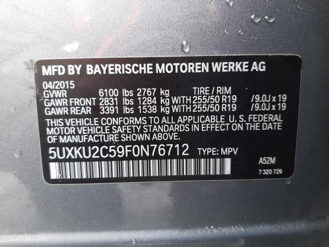 5UXKU2C59F0N76712 BMW X6 Xdrive35i