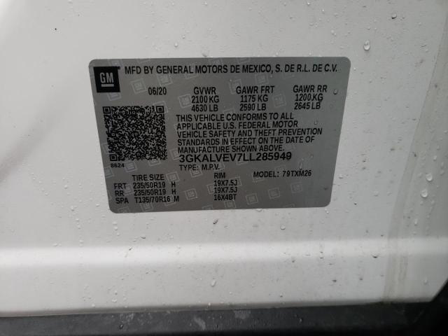 3GKALVEV7LL285949 GMC Terrain Slt