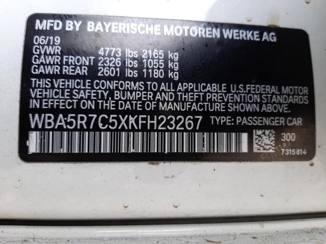 WBA5R7C5XKFH23267 BMW 330XI