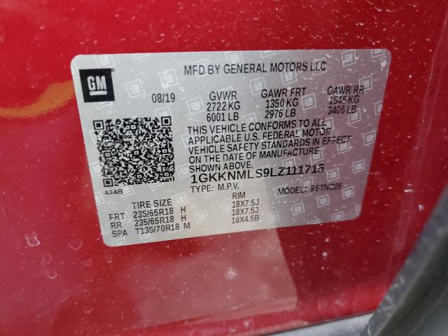 1GKKNMLS9LZ111715 GMC ACADIA SLT