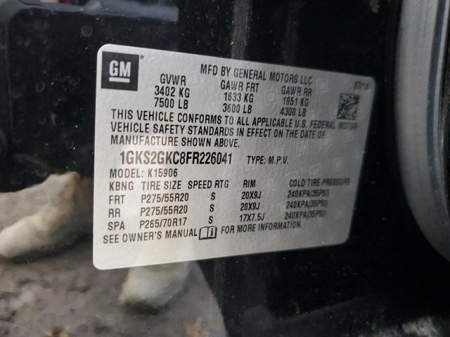 1GKS2GKC8FR226041 GMC Yukon Xl K1500 Sle