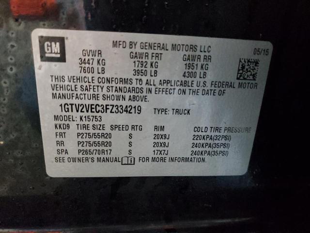 1GTV2VEC3FZ334219 GMC Sierra K1500 Slt