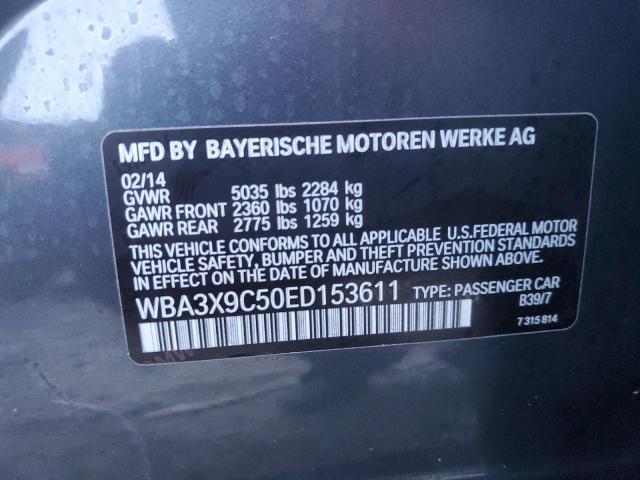 WBA3X9C50ED153611 BMW 335 Xigt