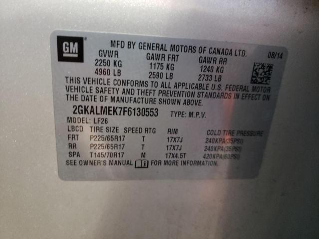 2GKALMEK7F6130553 GMC Terrain Sle