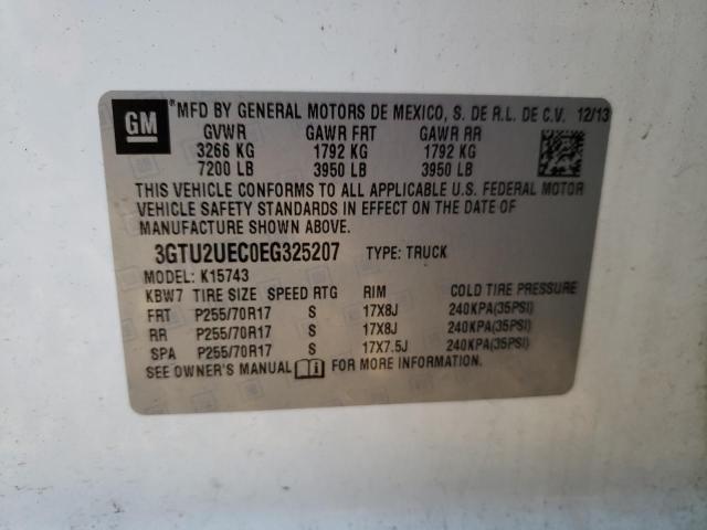 3GTU2UEC0EG325207 GMC Sierra K1500 Sle