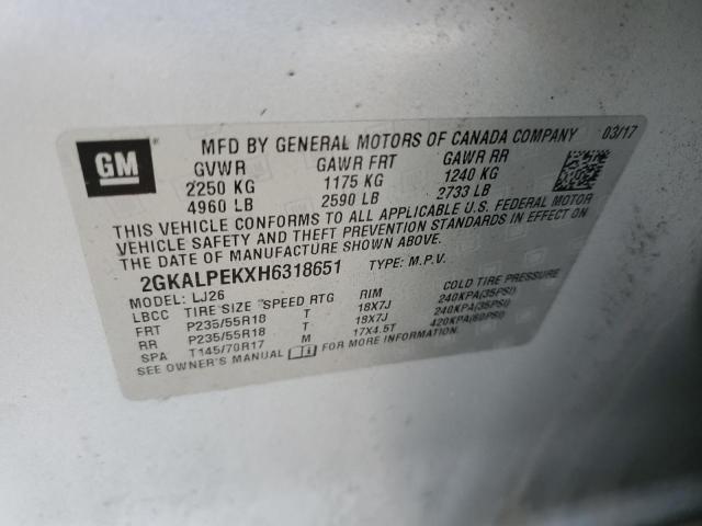 2GKALPEKXH6318651 GMC Terrain Slt
