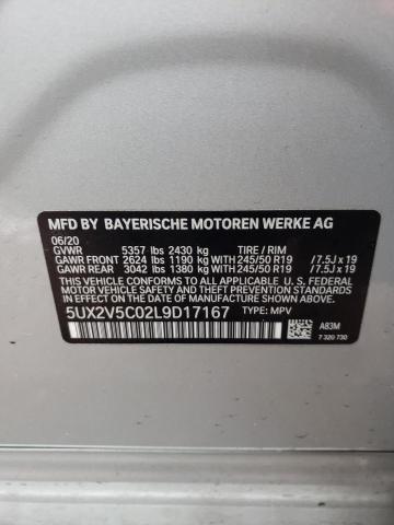 5UX2V5C02L9D17167 BMW X4 Xdrivem40i
