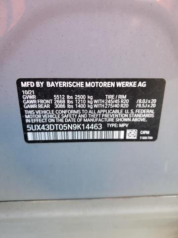 5UX43DT05N9K14463 BMW X4 M40i