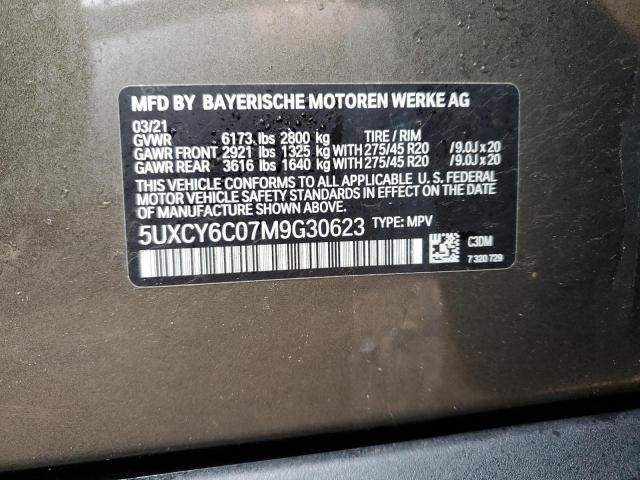 5UXCY6C07M9G30623 BMW X6 Xdrive40i