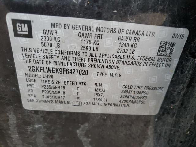 2GKFLWEK9F6427020 GMC Terrain Sle