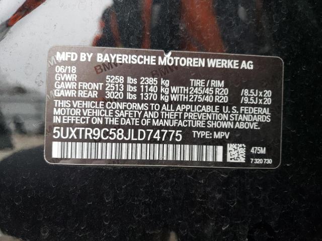 5UXTR9C58JLD74775 BMW X3 Xdrive30i