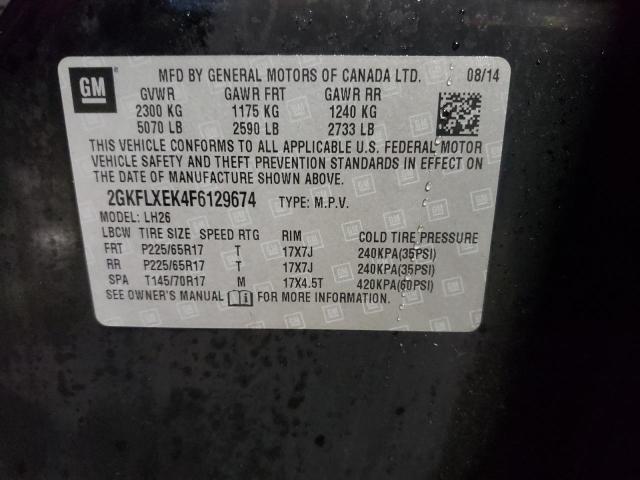 2GKFLXEK4F6129674 GMC Terrain Slt