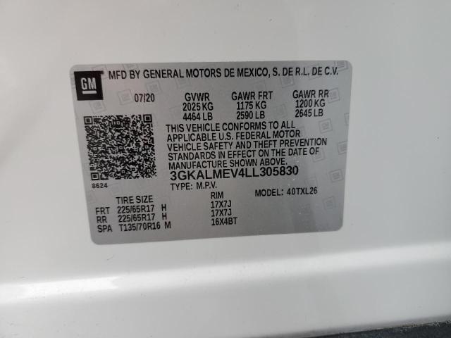 3GKALMEV4LL305830 GMC Terrain Sle