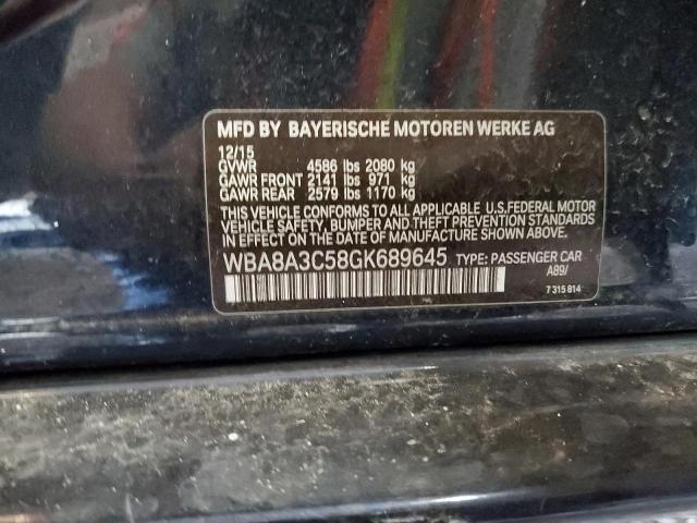 WBA8A3C58GK689645 BMW 320 XI