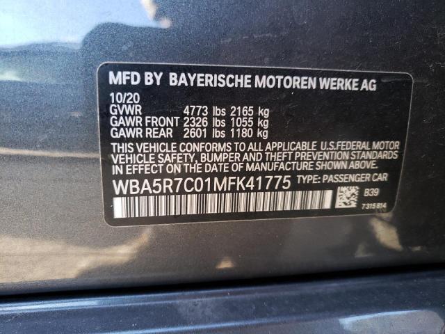 WBA5R7C01MFK41775 BMW 330XI