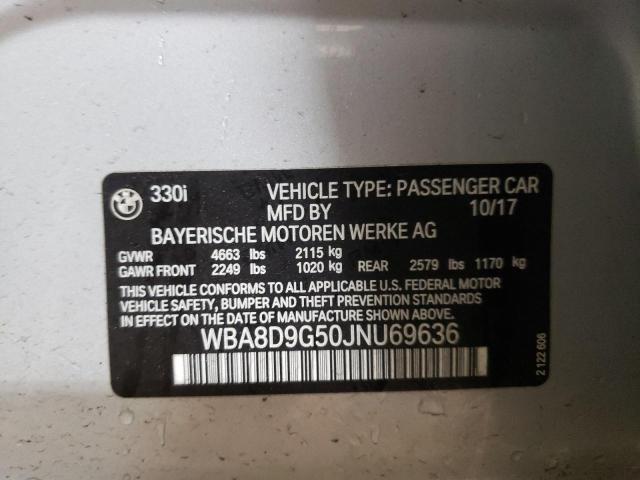 WBA8D9G50JNU69636 BMW 330 XI