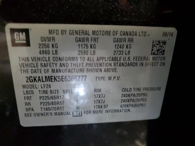 2GKALMEK5E6366777 GMC Terrain Sle