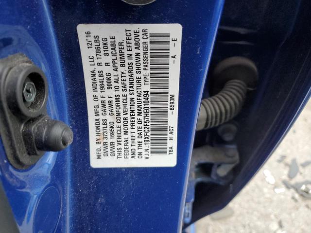 19XFC2F57HE010494 Honda Civic Lx