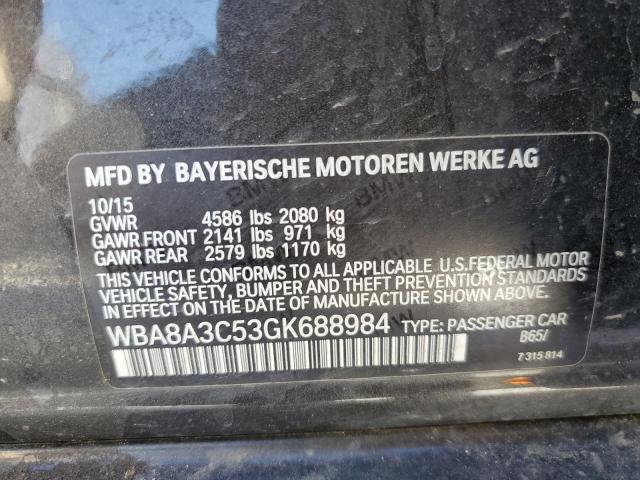 WBA8A3C53GK688984 BMW 320 XI
