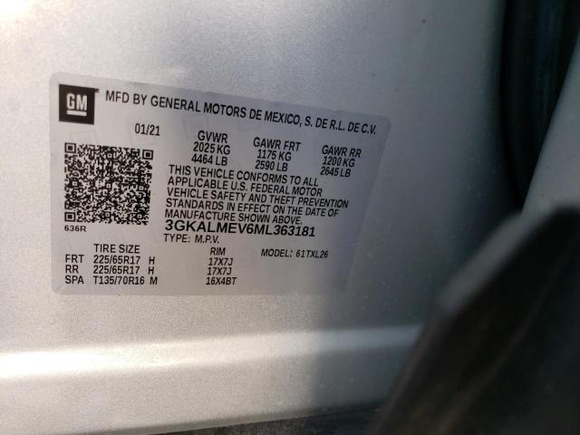 3GKALMEV6ML363181 GMC Terrain Sle