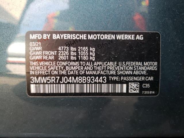 3MW5R7J04M8B93443 BMW 330XI