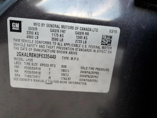 2GKALREK0F6335449 GMC Terrain Sle