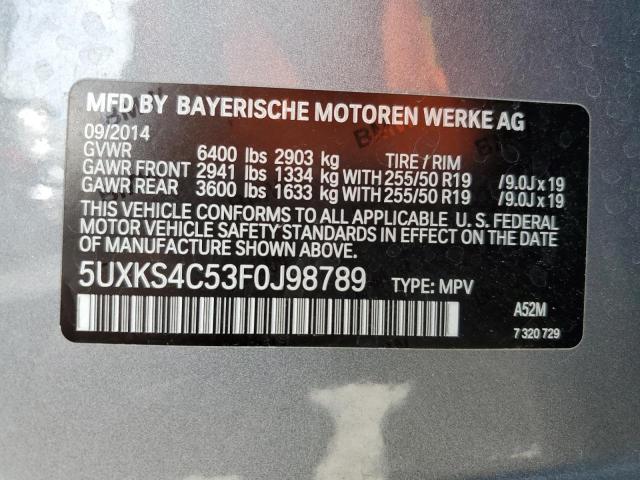 5UXKS4C53F0J98789 BMW X5 Xdrive35d