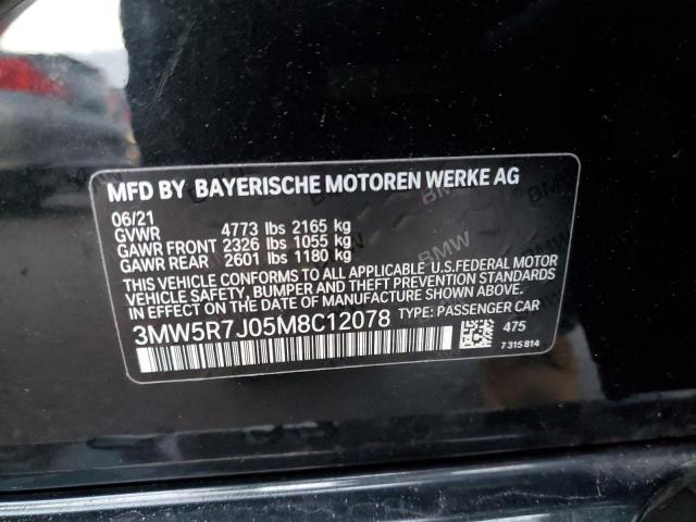 3MW5R7J05M8C12078 BMW 330XI