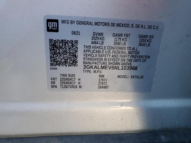 3GKALMEV5NL103968 GMC Terrain Sle