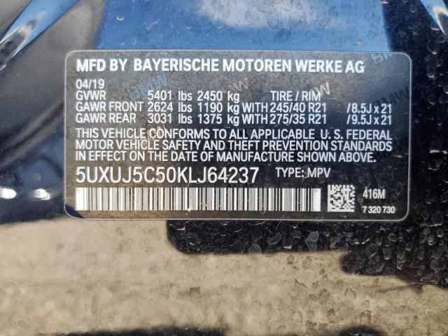 5UXUJ5C50KLJ64237 BMW X4 M40i