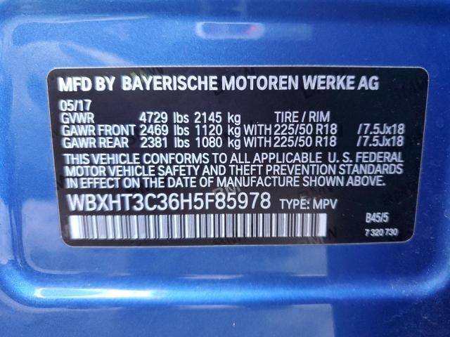 WBXHT3C36H5F85978 BMW X1 Xdrive28i