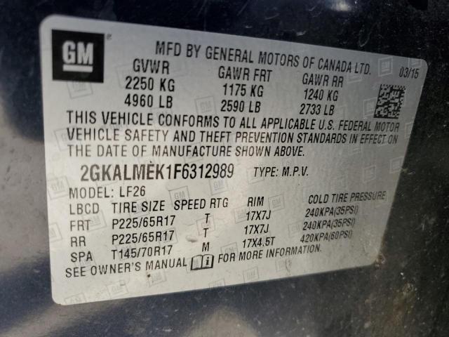 2GKALMEK1F6312989 GMC Terrain Sle