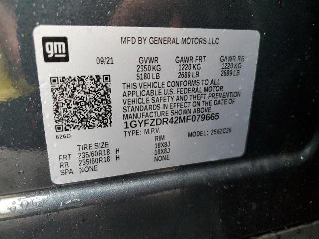 1GYFZDR42MF079665 Cadillac Xt4 Premium Luxury