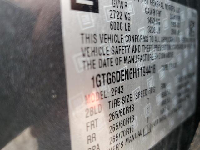 1GTG6DEN6H1194418 GMC CANYON SLT