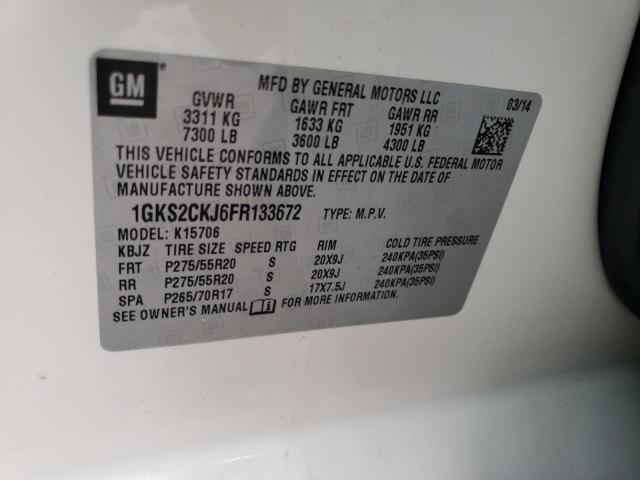 1GKS2CKJ6FR133672 GMC YUKON DENALI