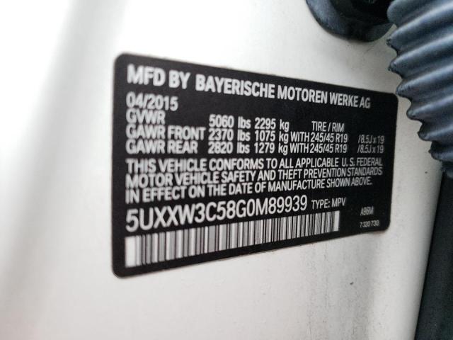 5UXXW3C58G0M89939 BMW X4 Xdrive28i
