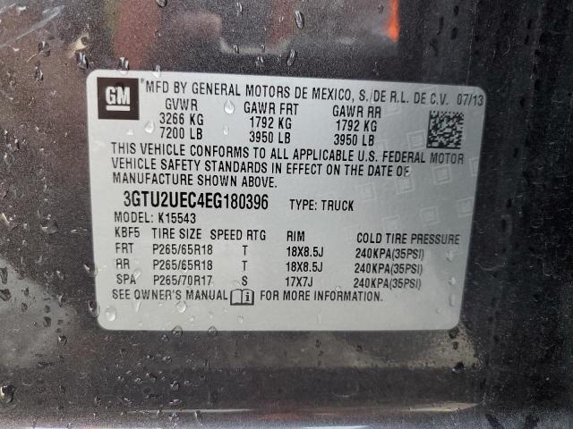 3GTU2UEC4EG180396 GMC Sierra K1500 Sle