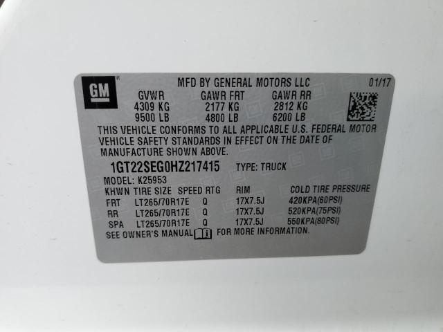 1GT22SEG0HZ217415 GMC Sierra K2500 Sle
