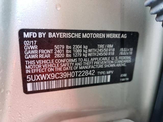 5UXWX9C39H0T22842 BMW X3 Xdrive28i
