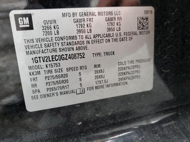 1GTV2LEC0GZ408752 GMC Sierra K1500