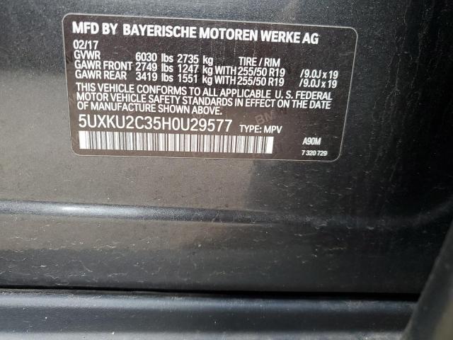 5UXKU2C35H0U29577 BMW X6 Xdrive35i