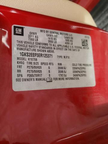 1GKS2EEF5ER125371 GMC YUKON DENALI