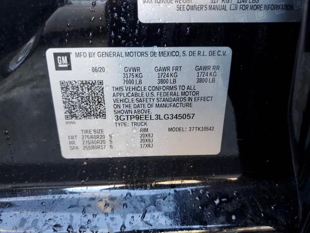3GTP9EEL3LG345057 GMC Sierra K1500 At4
