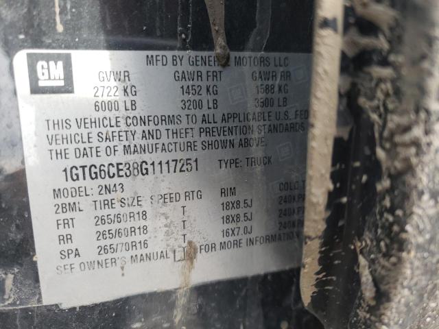 1GTG6CE38G1117251 GMC CANYON SLE