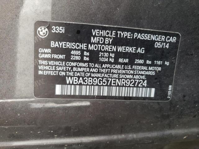 WBA3B9G57ENR92724 BMW 335 XI