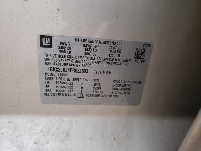 1GKS2JKJ4FR622303 GMC YUKON XL DENALI