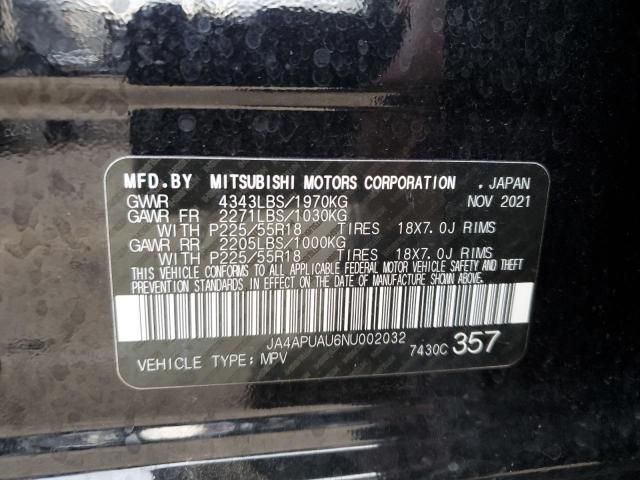 JA4APUAU6NU002032 Mitsubishi Outlander Sport Es