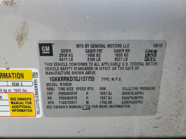 1GKKRRKD7GJ137755 GMC Acadia Slt-1