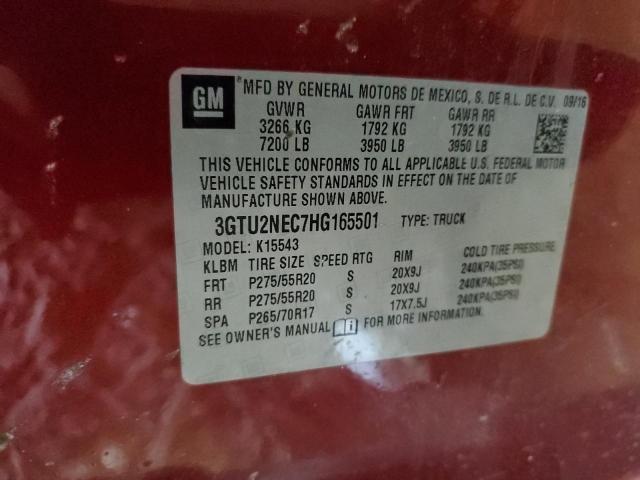 3GTU2NEC7HG165501 GMC Sierra K1500 Slt